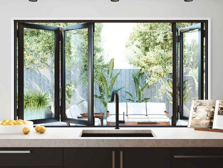 cửa sổ mở gấp tự động